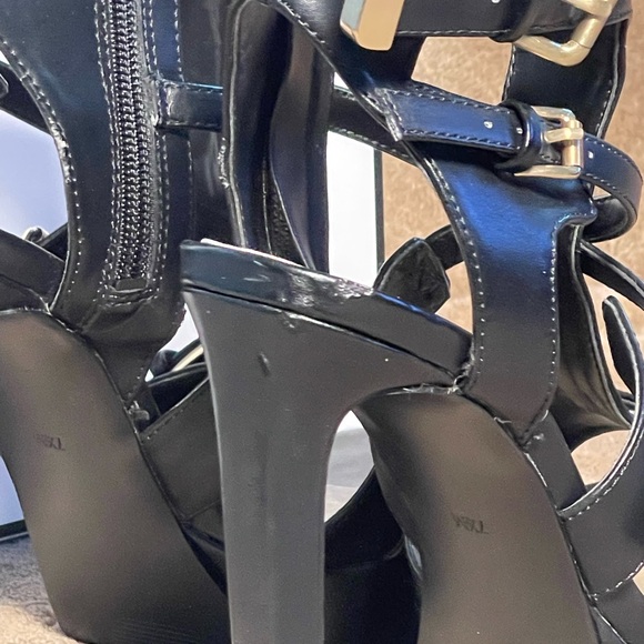 Guess Black Strappy Heels - Picture 11 of 16